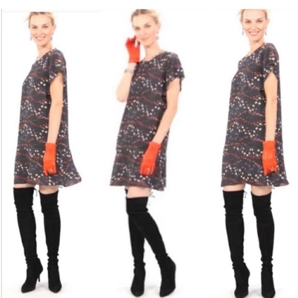 Cabi #3828 Muse Floral flutter sleeve dress XS - Picture 2 of 12